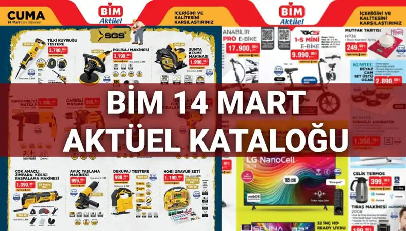 BİM 14 Mart Cuma Güncel Kataloğunda Neler Var? Fırsatlar Kaçmaz!