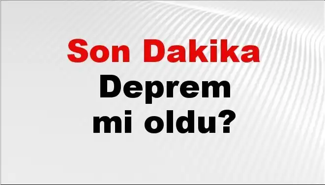 Antalya'da Son Dakika Deprem! Nerede ve Ne Şiddette Oldu?
