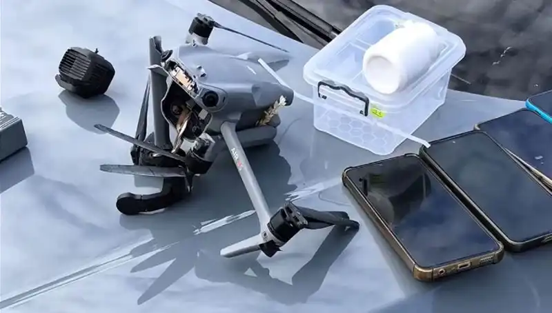 Uyuşturucu Sevkeden Drone, Güvenlik Güçleri Tarafından Havada Düşürüldü!