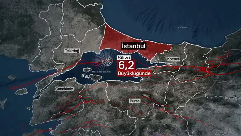 İstanbul'da 6,2 Büyüklüğünde Deprem: Kent Beşik Gibi Sallandı!