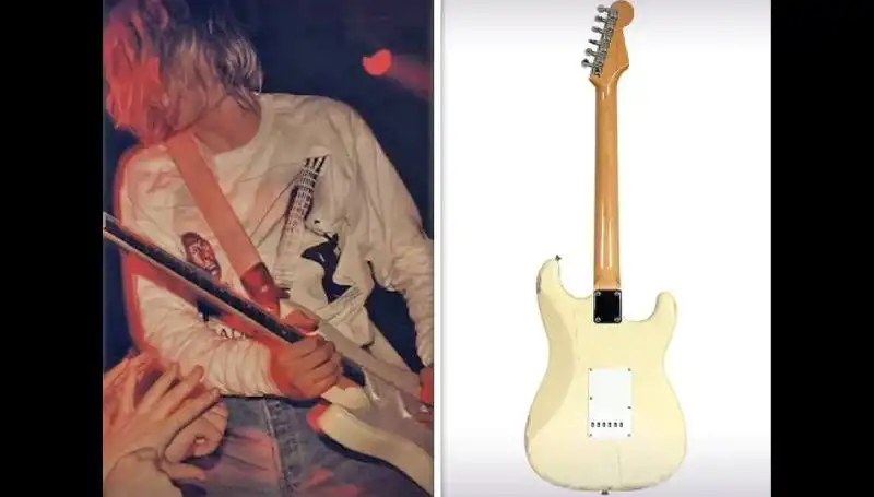 Kurt Cobain'in Efsanevi Konser Gitarı Açık Artırmada Rekor Fiyata Satıldı