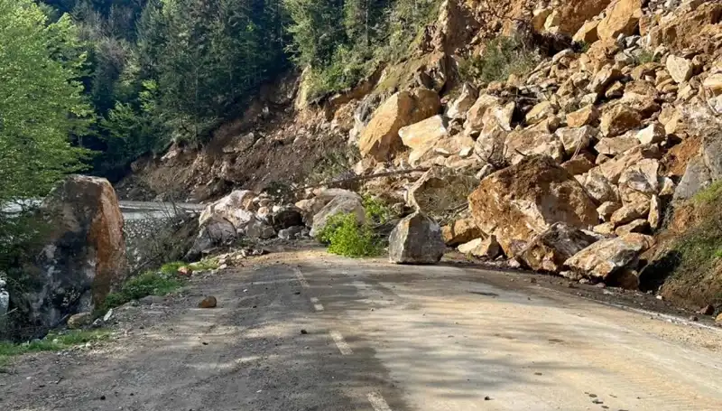 Giresun’da Heyelan Felaketi: Yol Ulaşımı Kesildi, Vatandaşlar Risk Altında
