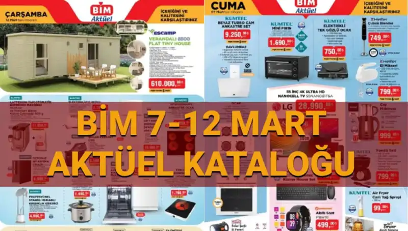 BİM Aktüel Kataloğu 11-12 Mart'ta Neleri Barındırıyor? Kaçırmayın!