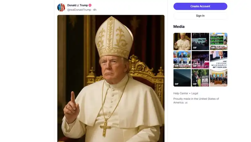 Trump'tan Papalık Teklifi Mi? Skandal Fotoğraf Paylaşımı Çığır Açtı!
